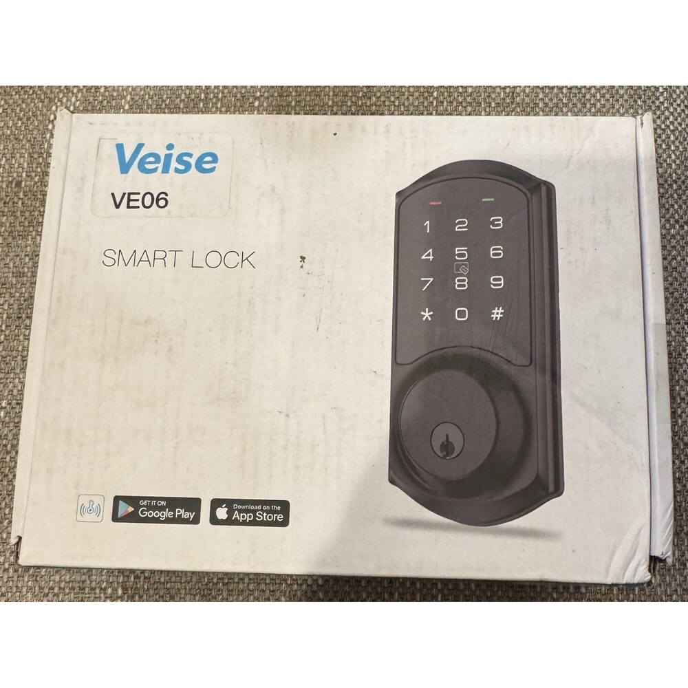 Veise Keyless Entry Door Lock  Matte Black VE06 New
